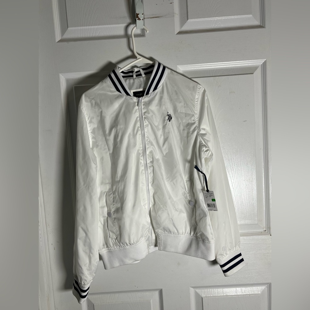 U.S. Polo Assn. White Jacket with Logo